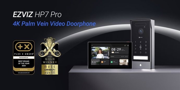 Vídeo porteiro inteligente HP7 Pro 4K.