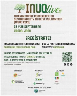 Cartel de la Conferencia Internacional sobre Sostenibilidad en el Cultivo del Olivo (ICSOC 2025)