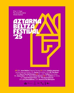 Cartel del festival Aztarna Beltza