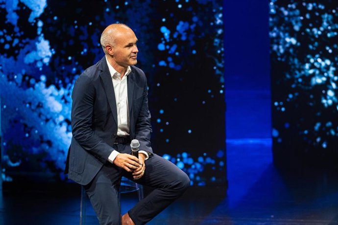 El exfutbolista Andrés Iniesta en el Liceu durante la entrega de los Premios Princesa de Girona 2025