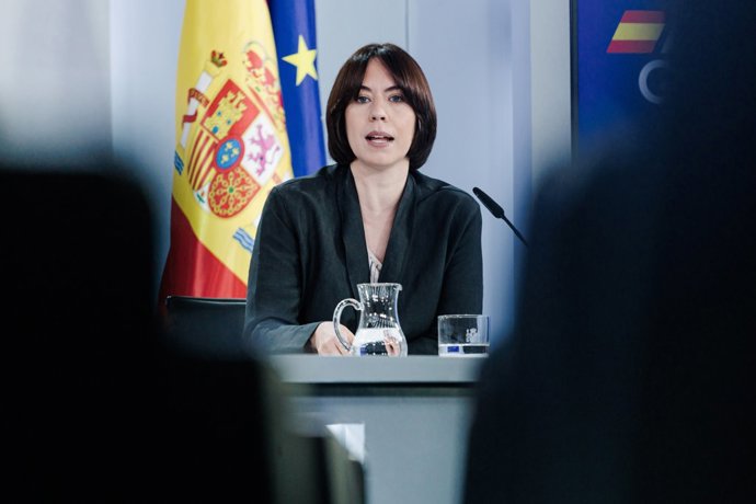 La ministra de Ciencia, Innovación y Universidades, Diana Morant, durante una rueda de prensa posterior a la reunión del Consejo de Ministros, a 3 de junio de 2025, en Madrid (España).