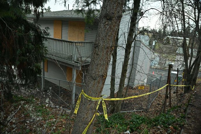 Archivo - 27 de dezembro de 2023, Mabletonk, Geórgia, EUA: A casa do assassinato de Idaho Moscou, Idaho 26 de dezembro de 2023.