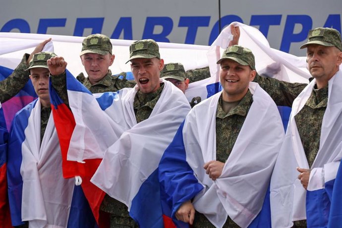 JUNE 26, 2025: Russian servicemen liberated from Ukrainian captivity return to Russia following the 2 June Russia-Ukraine talks in Istanbul.  TASS