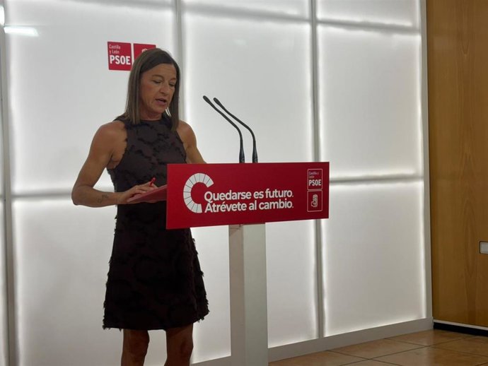 La secretaria de Movilidad y Transportes del PSOE de Castilla y León, Laura Pelegrino