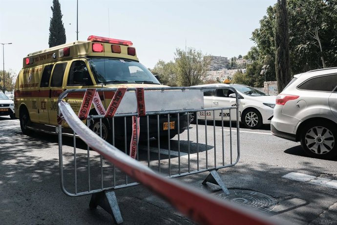 Archivo - Arquivo - Uma ambulância em Jerusalém, Israel (arquivo)