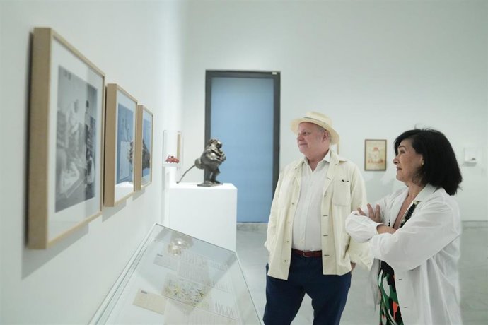 La presidenta de la Administración Picasso y comisaria Paloma Picasso durante la presentación de la exposición 'Crecer entre dos artistas. Homenaje a Claude Picasso', en el Museu Picasso de Barcelona, a 24 de julio de 2025, en Barcelona, Catalunya (España
