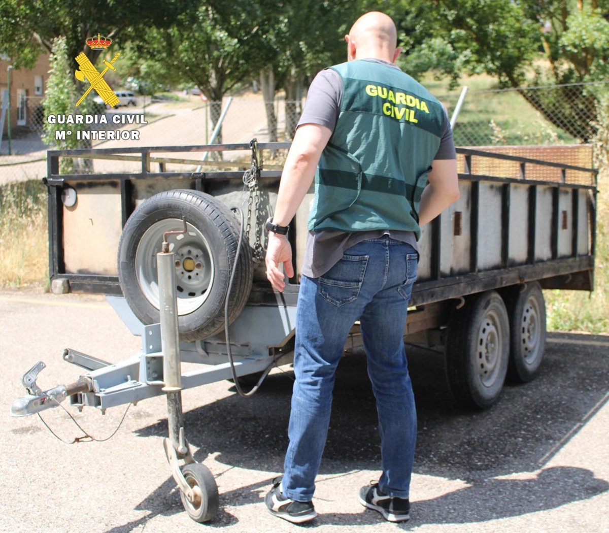 Recuperado en Burgos un remolque robado en La Rioja