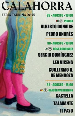 La feria taurina de Calahorra tendrá tres festejos y a los toreros Talavante y Castella como principales figuras