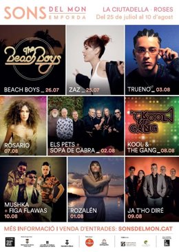 Cartel del Festival Sons del Món de Roses