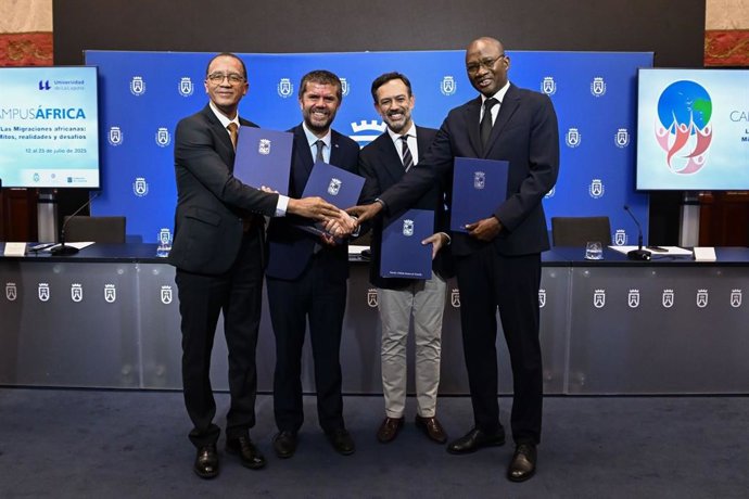 Las universidades de La Laguna, Cabo Verde y Senegal firman un convenio de cooperación académica y científica