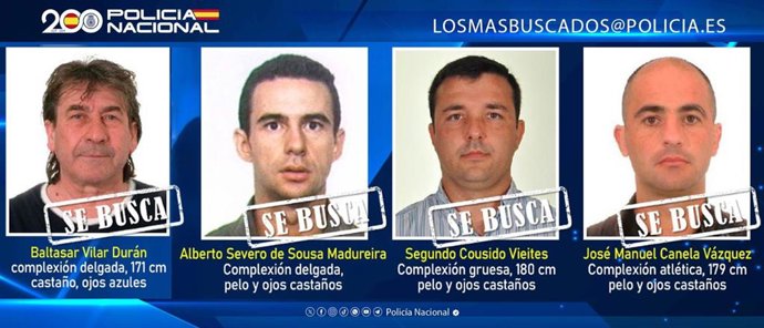 Un capo de la droga en Huelva y un profesor que abusó de menores, entre los cuatro fugitivos de la lista de 'Los 10 más buscados' aún por la Policía Nacional