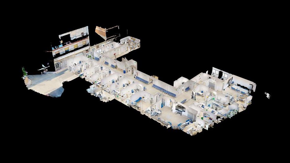 Imagen del Gemelo Digital de las instalaciones del Centro de Salud de Abanilla.
