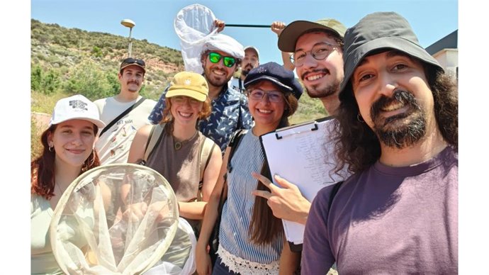 Parte del equipo de la Universidad de Murcia del programa pionero en la Región para estudiar las mariposas del Sureste español