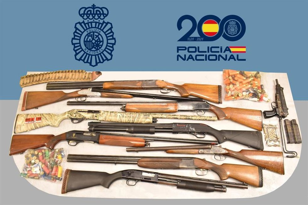Armas de fuego y munición  intervenidas