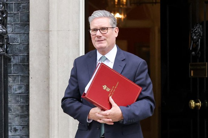 July 17, 2025, London, London, UK: London, UK. Prime Minister SIR KEIR STARMER departs after a meeting with Chancellor of Germany, FRIEDRICH MERZ (not pictured) at Downing Street, in London. The Prime Minister departed ahead of the Chancellor of Germany. 
