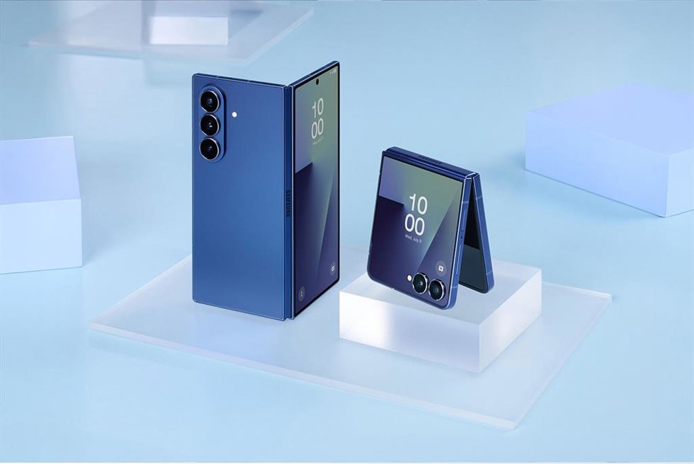Los nuevos Samsung Galazy Z Fold7 y Flip7.