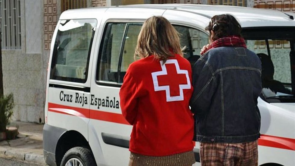 Equipo de la Cruz Roja.