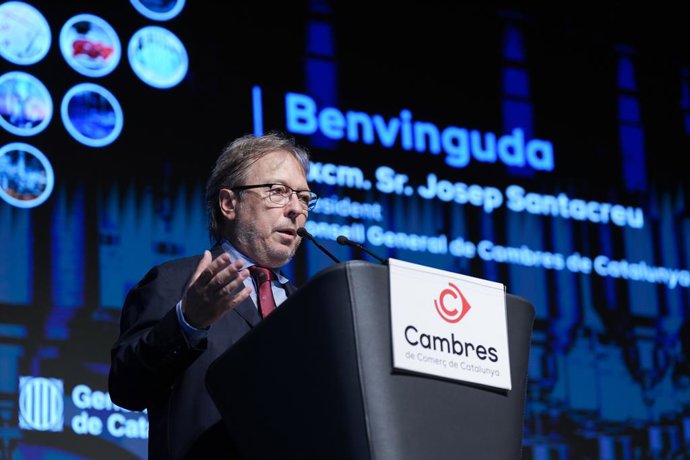 El president de la Cambra de Barcelona, Josep Santacreu