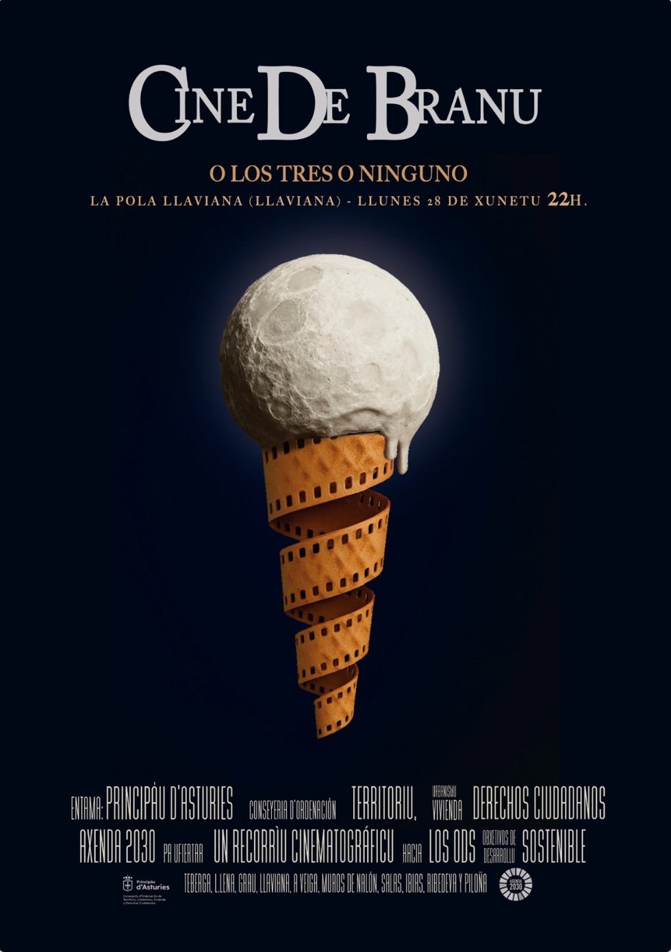 Cartel del ciclo de Cine de branu.
