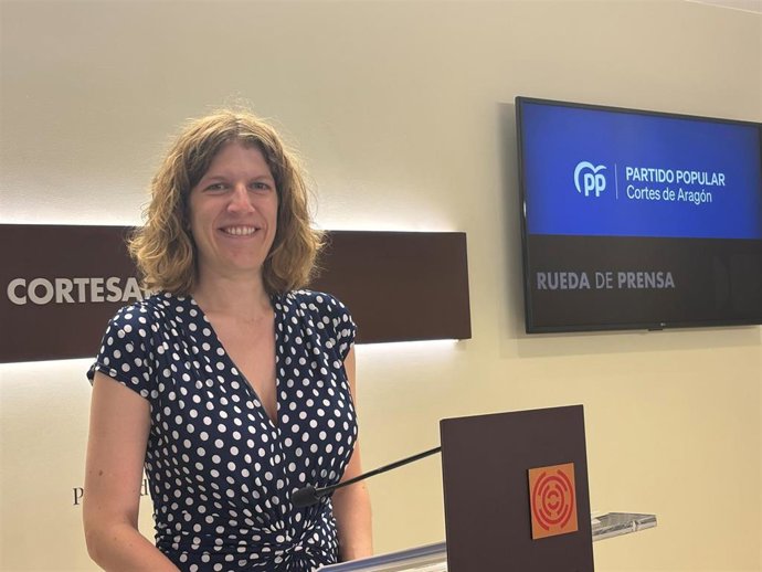 La diputada autonómica del PP Aragón, Silvia Casas.