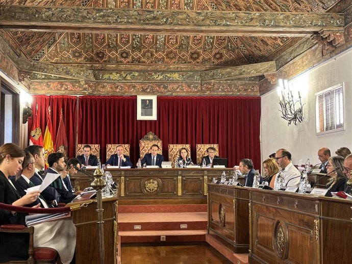 Imagen del Pleno de la Diputación de Valladolid celebrado este viernes