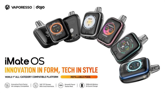 VAPORESSO Unveils World’s First All-Category Compatible Vaping Product iMate OS at CHAMPS 2025 in Las Vegas