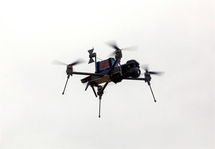 Archivo - Ejercicio con drones ucranianos en Jarkov (archivo)