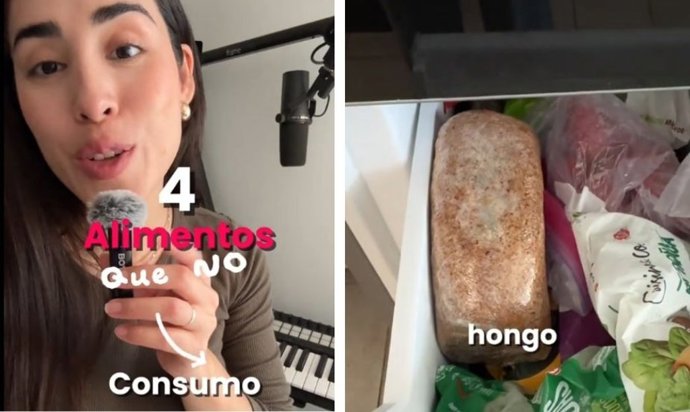 Captura de pantalla de un vídeo de Tik Tok de la ingeniera de alimentos @yokarencortes