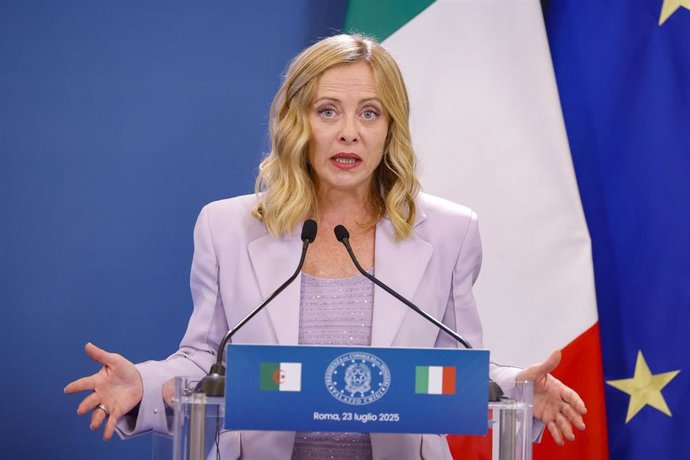 La primera ministra italiana, Giorgia Meloni