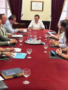 El alcalde de Cádiz, Bruno García, en la Junta de Gobierno Local.