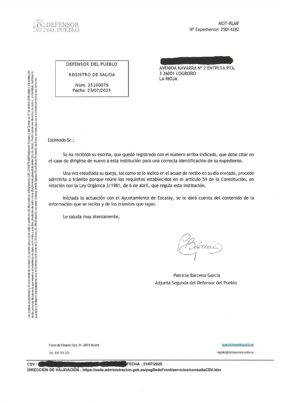 Admitida a trámite la denuncia de Amigos de la Tierra tras no tener información sobre la vía ferrata de Ezcaray