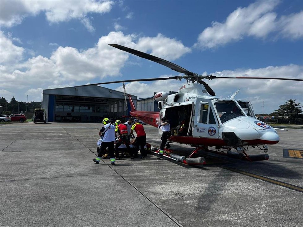 Traslado en helicóptero