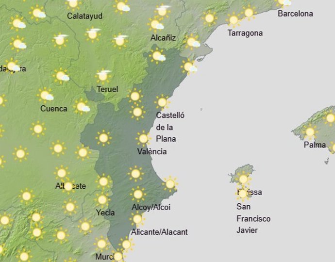Tiempo en la Comunitat Valenciana