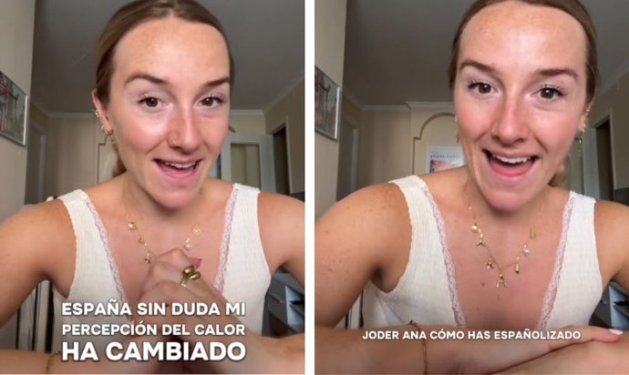 Captura de pantalla del vídeo de Tiktok de @anneinespana