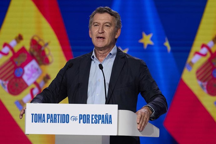 El president del PP, Alberto Núñez Feijóo