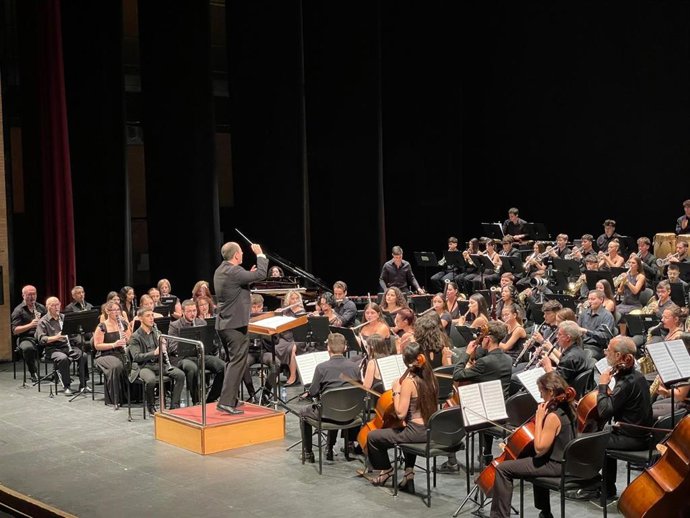 La Banda Sinfónica de la Agrupación Musical San Indalecio.
