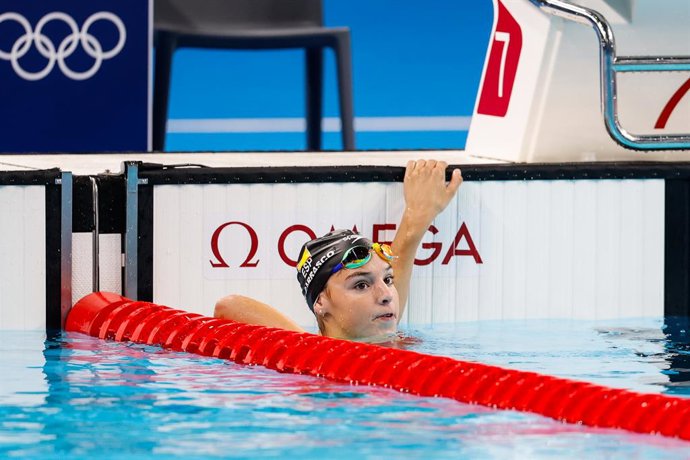 Archivo - Emma Carrasco Cadens of Spain competes during Women's 200m Individual Medley Semifinals  of the Swimming on Paris La Defense Arena during the Paris 2024 Olympics Games on August 2, 2024 in Paris, France.
