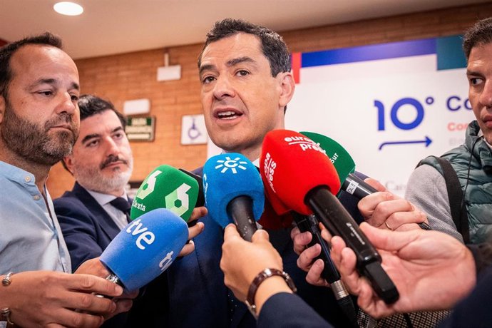 Archivo - El presidente de la Junta, Juanma Moreno, en una imagne de archivo.