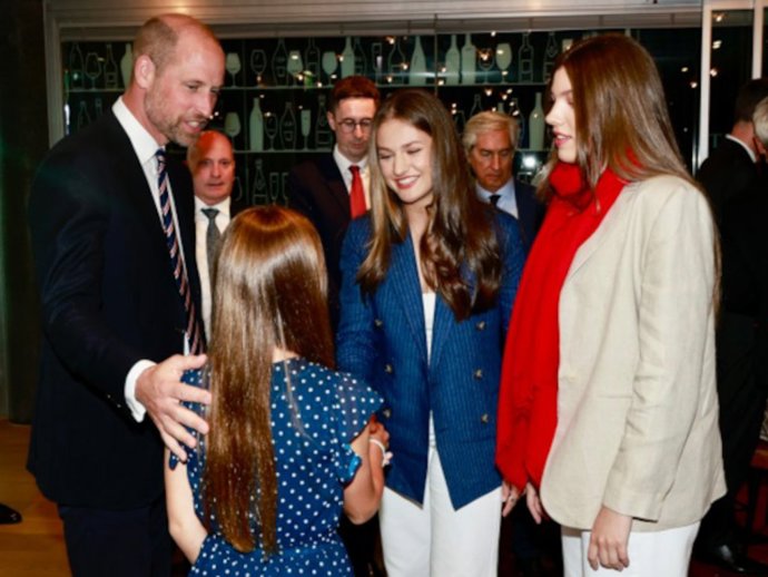 Princesa Leonor e infanta Sofía final Eurocopa
