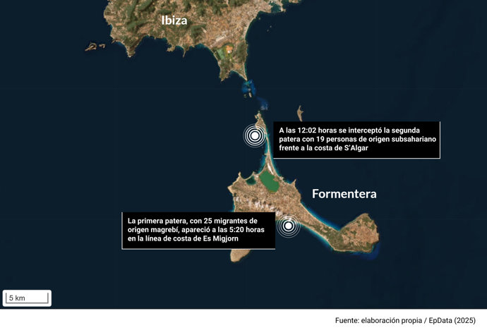Mapa de localización del suceso.