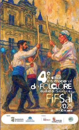 Cartel del Festival Internacional de Folclore de Salamanca.