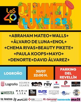 Los 40 Summer Live llegan a Logroño con el mayor macroconcierto gratuito del verano