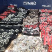Incautados más de 7.000 euros en productos de merchandising falsos durante los conciertos de AC/DC en Madrid