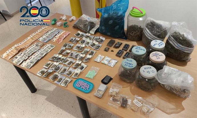 Material intervenido en la operación