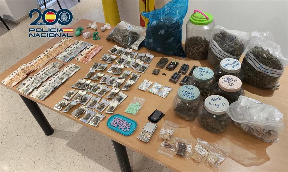 Material intervenido en la operación