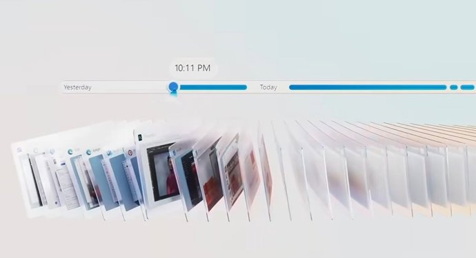 Archivo - Recurso de la función Recall de Windows 11.