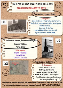 Imagen del tríptico 'Salvemos Nuestra Torre'