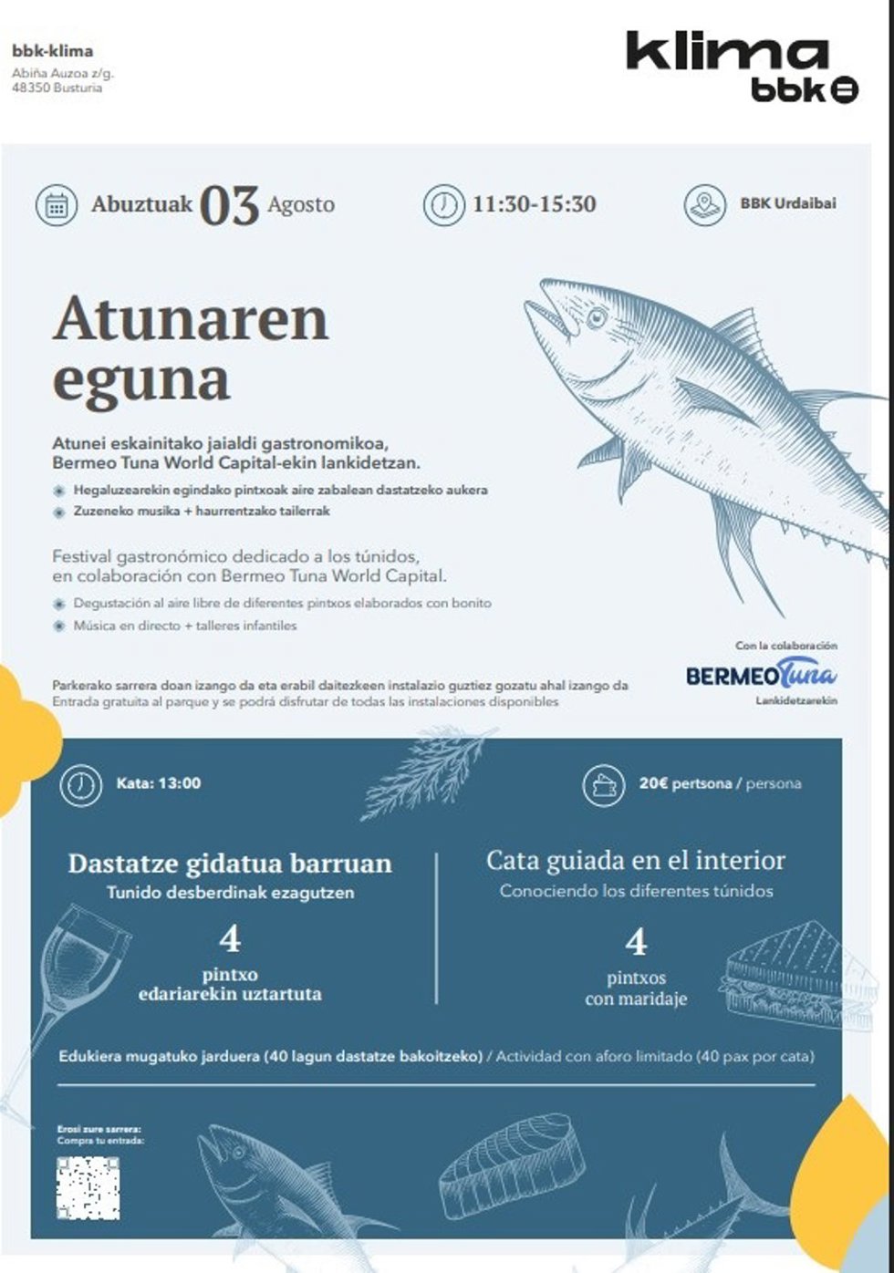 Cartel del "Atunaren eguna"