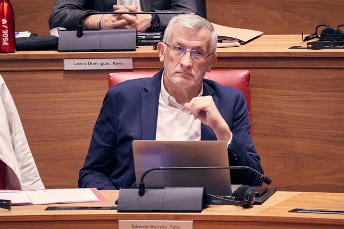 Archivo - El vicepresidente primero y consejero de Presidencia e Igualdad del Gobierno de Navarra, Félix Taberna.