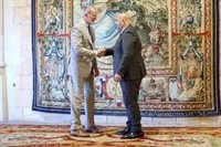 Martínez aborda con el Rey Felipe VI el reto demográfico, la vivienda, el turismo y la cultura